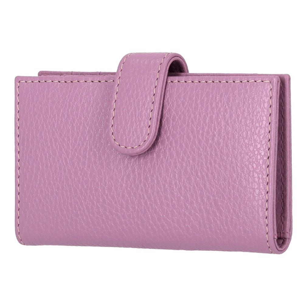 Mundi NWT Genuine Leather Wallet Mulberry Slim Double Card Case New With Tags